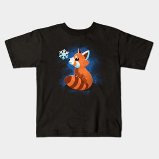 Red Panda Winter Christmas Kids T-Shirt